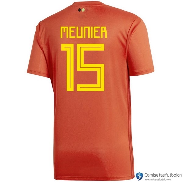 Camiseta Seleccion Belgica Primera equipo Meunier 2018 Rojo